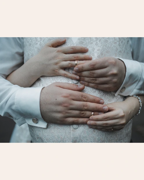 Emotionaler Hochzeitmoment